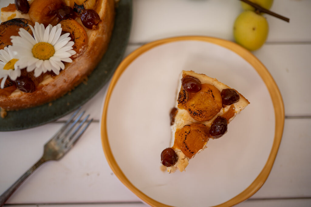 Roasted Apricot Cheesecake