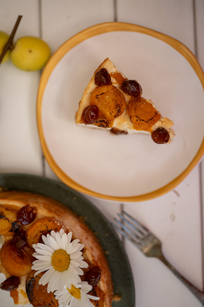 Roasted Apricot Cheesecake