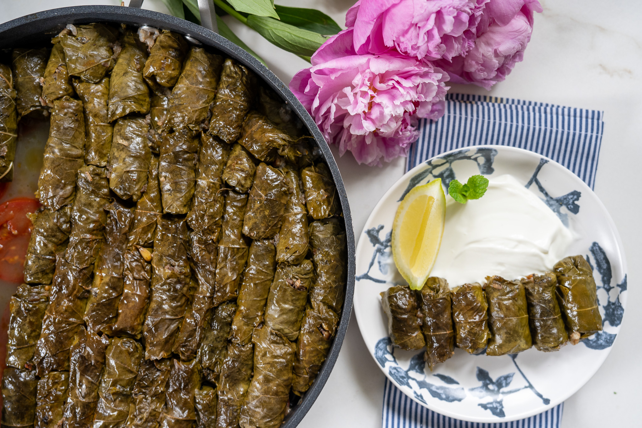 vegetarian stuffed grape leaves